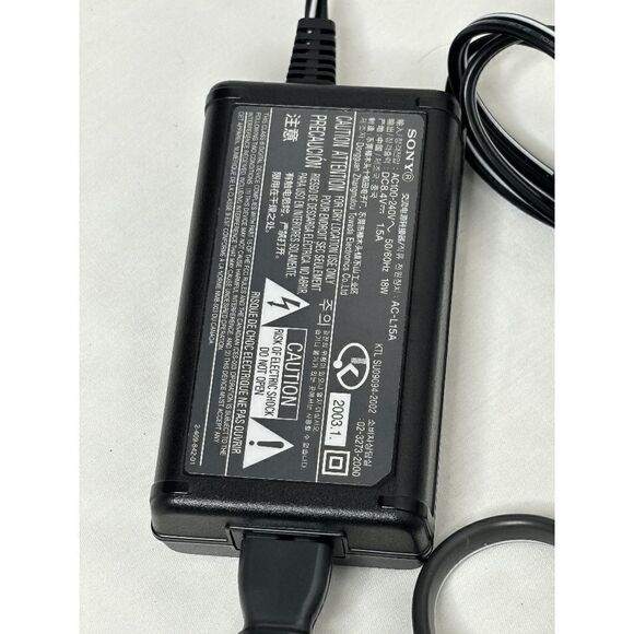 Genuine OEM Sony AC Adapter Power Supply Fits AC-L15A AC-L15B AC-L15 AC-L100 - Picture 3 of 6